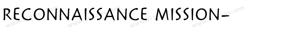 Reconnaissance Mission字体转换